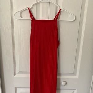 A red body con dress from forever 21